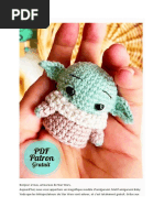 Porte Cles Bebe Yoda PDF Amigurumi Patron Gratuit