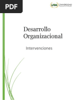 Intervenciones Desarrollo Organizacional