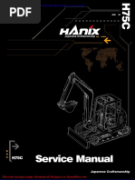 Hanix h75c Service Manual