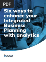 Six Ways To Enhance Your Integrated Business Planning With Analytics