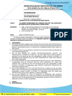 INFORME N°088-2023 Se Advierte Penalidad Al CONSRCIO LIAMC HUANCAHUASI Por No Presentacion de Valorizcion Al Fin de Mes Huancahuasi