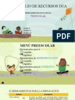 Portafolio de Recursos Dua Preescolar