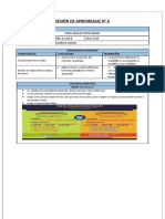 Sesión de Aprendizaje N°6