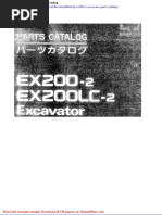 Hitachi Ex200 2 Excavator Parts Catalog