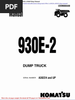 Komatsu Dump Truck 930e 2 A30224 A30245 Shop Manual