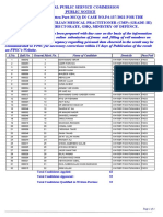 Roll No. General Merit No. Name of Candidate Domicile S.No. Pass/Fail