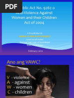 Dokumen - Tips - Violence Against Women Ra9262 A Powerpoint Presentation