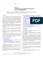 Determination of Yield Stress and Apparent Viscosity of Used Engine Oils at Low Temperature