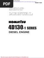 Komatsu 4d130 1 Series Diesel Engine Shop Manual