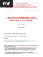 1997 May - David Hall - Public Partnership and Private Control - Ownership, Control and Regulation in Water Concessions in Central Europe