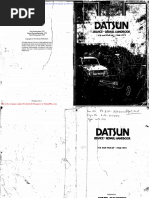 Service Handbook Datsun 510 and Pick Up 1968 72