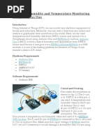 IoT Based Humidity and Temperature Monitoring Using Arduino Uno