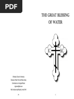 Great Blessing of Water Booklet CoLM