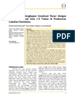 Hubungan Kelengkapan Imunisasi Dasar Balita 1-5 Tahun