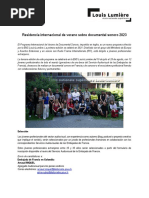 Convocatoria Louis Lumière Residencia Internacional de Verano Del Documental Sonoro 2023