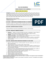 Hojas de Seguridad de Insumos Quimicos