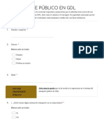 TRANSPORTE PÚBLICO EN GDL - Formularios de Google