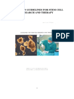 Malaysian Guidelines For Stem Cell Research and Therapy 2009