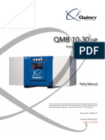 Quincy QMB 10-30 HP Rotary Screw Compressor Parts Manual