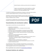 O Realismo Foi Um Movimento Literário e Artístico Que Teve Início em Meados Do Século XIX