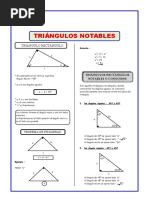 Problemas de Triangulos Notables para Tercero de Secundaria