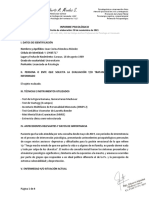 INFORME PSICOLOGICO Modelo