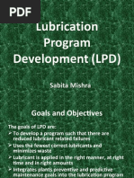 Lubrication Program Development LPD