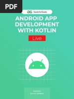 Android App Development With Kotlin: Detailed Course Syllabus