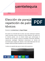 Elección de Pareja La Repetición de Patrones Tóxicos - Psiquentelequia