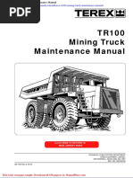 Terex Tr100 Mining Truck Maintenance Manual