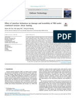 Effect of Interface Behaviour On Damage and Instability of PBX Under Combined Tensioneshear Loading