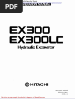 Hitachi Hydraulic Excavator Ex300 Ex30lc Operation Manual