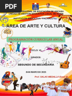 2doa, B, C, Dye Programación Anual Arte y Cultura 2023