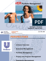 Portfolio Management - Unilever