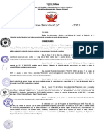 Resolución Directoral #005718-2022.