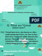 G.L Bajaj Institute of Management and Research: Virtual Interview Challenges and Opportunities