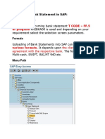 Electronic Bank Statement Upload and Deletion