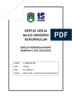 Kertas Kerja Majlis Anugerah Kokurikulum