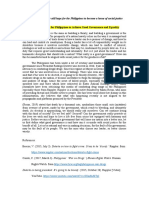 Daluz Christian Mark - Position Paper On Hope For The Philippines To Become A Home of Social Justice and Good Governance