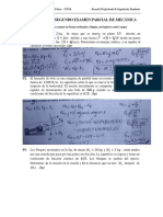 Resolución - SEGUNDO EXAMEN PARCIAL DE MECÁNICA - EPIS A