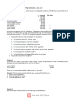 Refresher Illustrative Problems - Partnership Liquidation Lumpsum