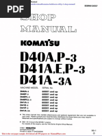 Komatsu Bulldozers d41p 3 Shop Manual