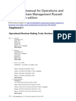 Solution Manual For Operations and Supply Chain Management Russell Taylor 8th Edition