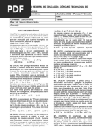 3.1 - Lista de Exercícios Estequiometria 3