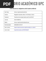 Los Alcances Subjetivos Del Laudo Arbitral