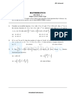 JEE Advanced Rank Enhancer Batch Math Day 02 Questions Mathongo