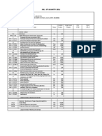 Bill of Quantity (BQ)