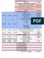 Controle de Alimentação Semanal .XLSX - Planilhas Google