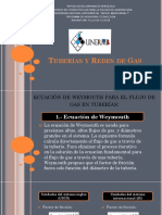 Unidad VIII. Tuberías y Redes de Gas