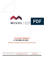 Plan de Trabajo - Traslado Sal Eléctrica